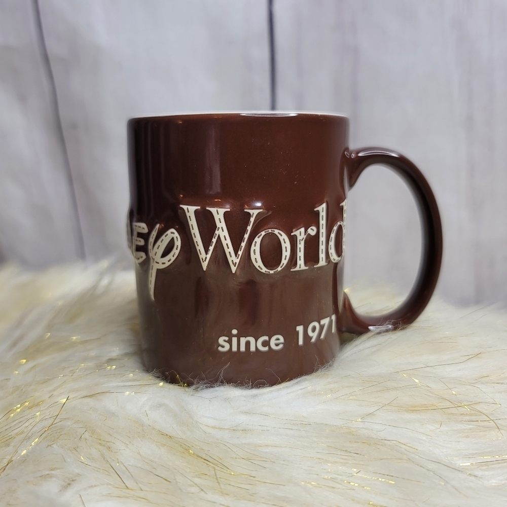 Disney Parks Authentic Brown It All Started By A Mouse‎ Coffee Mug
